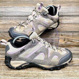 Merrell Energis Waterproof Gray Hiking/Trail Suede Running Shoes Women's Size 9